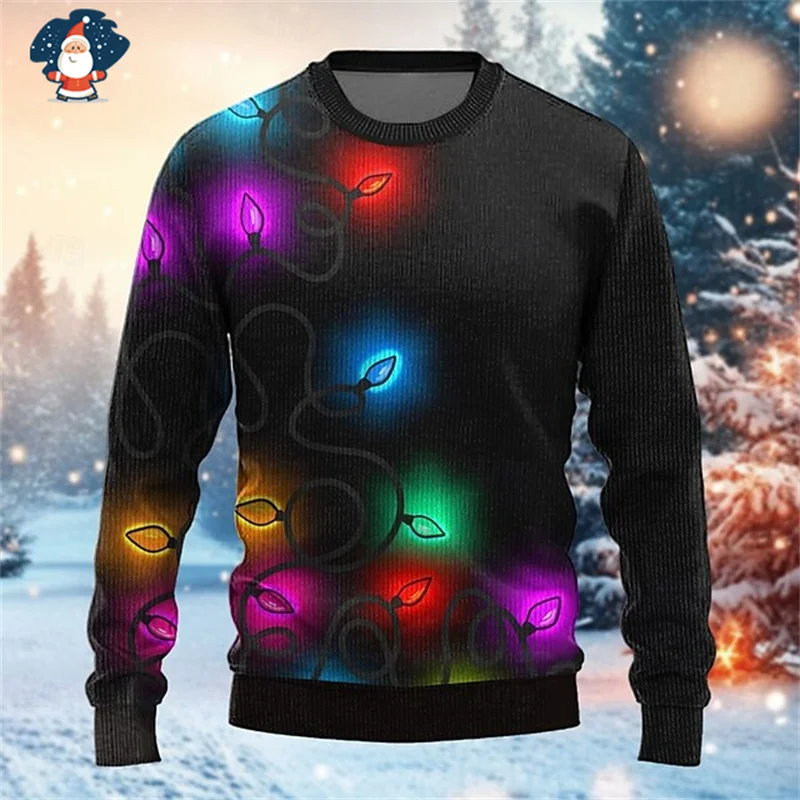Merry Christmas Sweatshirts Mens Ugly Christmas Sweater Funny Fashion New In Sweaters Women Ugly Sweaters Christmas Jumpers Man