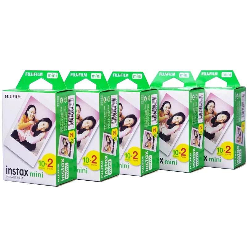 10-100 Sheets Fuji Fujifilm White Edge Instax Mini Films For Instant Instax Mini 7/8/9/11/12+/40/90/link Camera Photo Paper