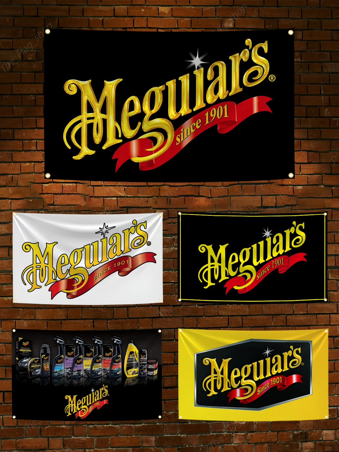 3x5 Ft M-Meguiars Car Care Store Flag Polyester Digital Printing Banner for Garage Wall Art Home Outdoor Decoration Tapestry