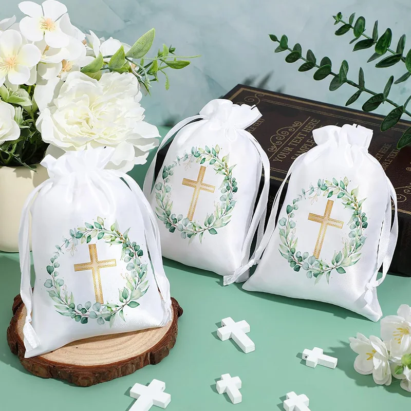 5 szt. Torby krzyżowe boy girl pierwszy pierwszy komunia święta chrzest chrzciny religijna dekoracja ślubna baby shower dziękuję prezent