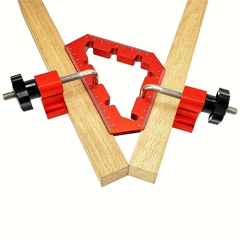 Imagem -04 - L-shaped Auxiliary Fixture Splicing Board Posicionamento Painel Clipe Fixo Régua Quadrada de Carpinteiro Ferramentas para Carpintaria 45 Graus 90 Graus