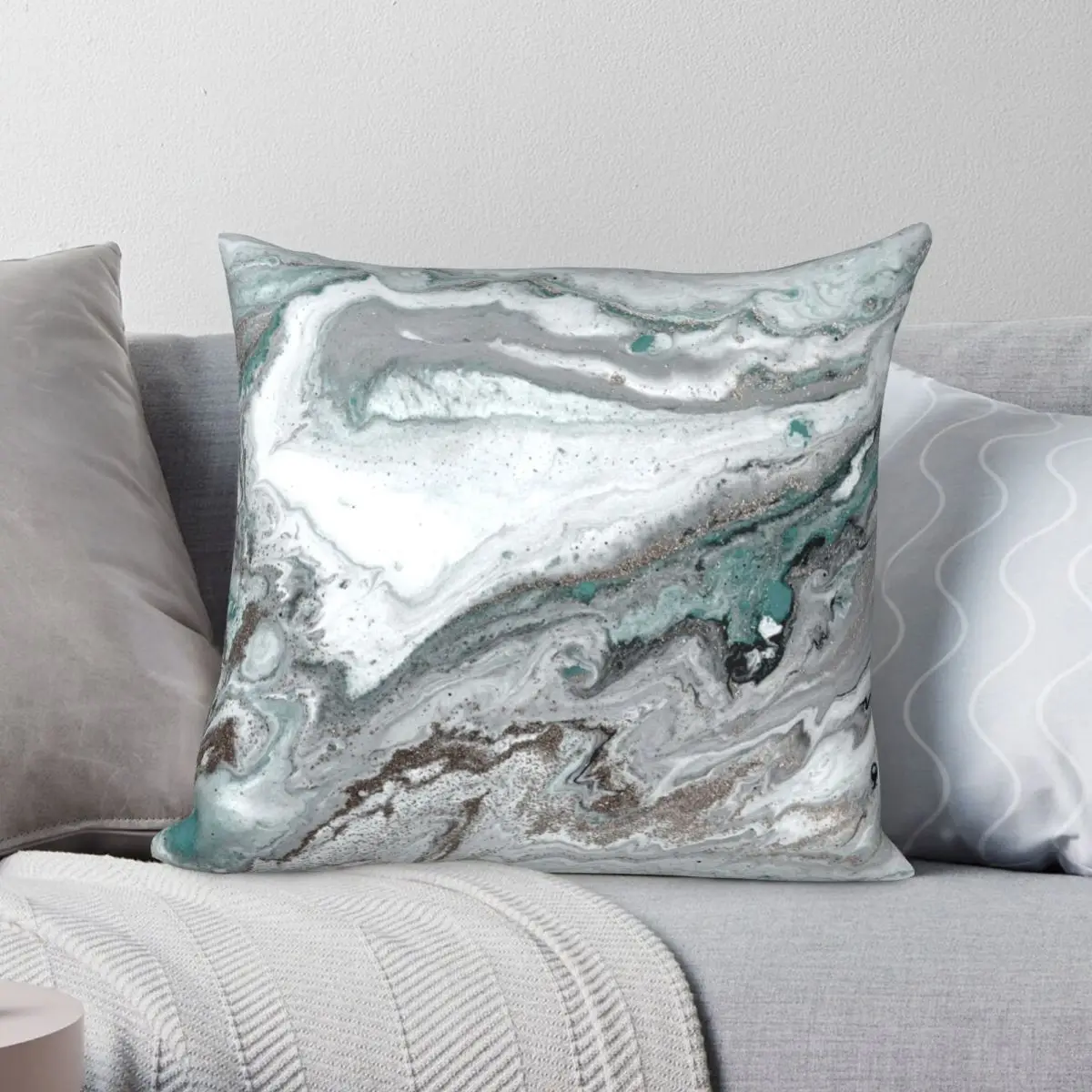 

Marble Pillowcase Polyester Linen Velvet Pattern Zip Decor Pillow Case Bed Cushion Cover Wholesale