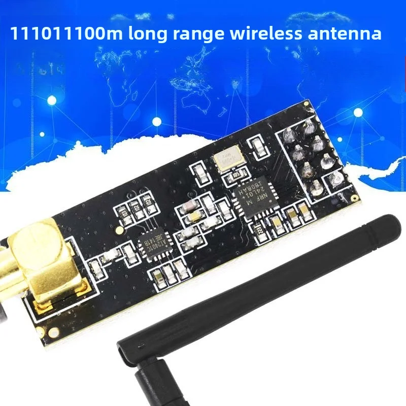 

Global Easy 1100m Long-distance Wireless Module NRF24L01 + PA + LNA Wireless Module, Distribution Antenna
