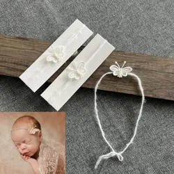 ❤️Newborn Photography Props Accessory Elegant Handmade Headband Studio Baby Photo Butterfly Headwear Infant Shoot Accessories