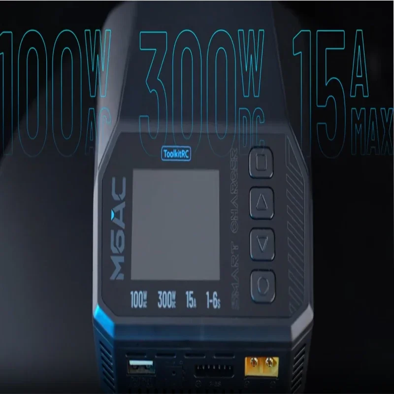 ToolkitRC M6DAC V2 ثنائي القناة الذكية يبو شاحن بطارية مفرغ التيار المتناوب 200 واط تيار مستمر 400WX2 16A ل 1-6S LiHV يبو PD 65 واط نموذج سيارة #3