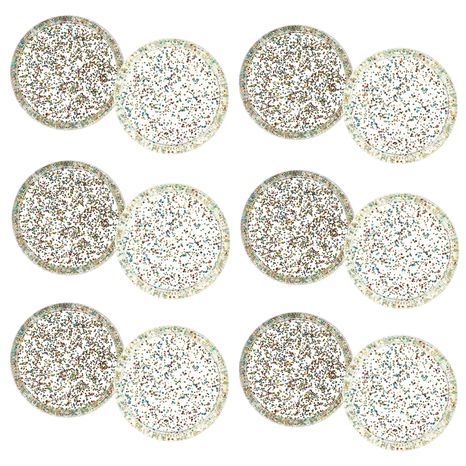 30Pcs Loose Leaf Binder Discs Plastic Planner Discs Notebook Binding Buckles Decorative Planner Supplies Office School