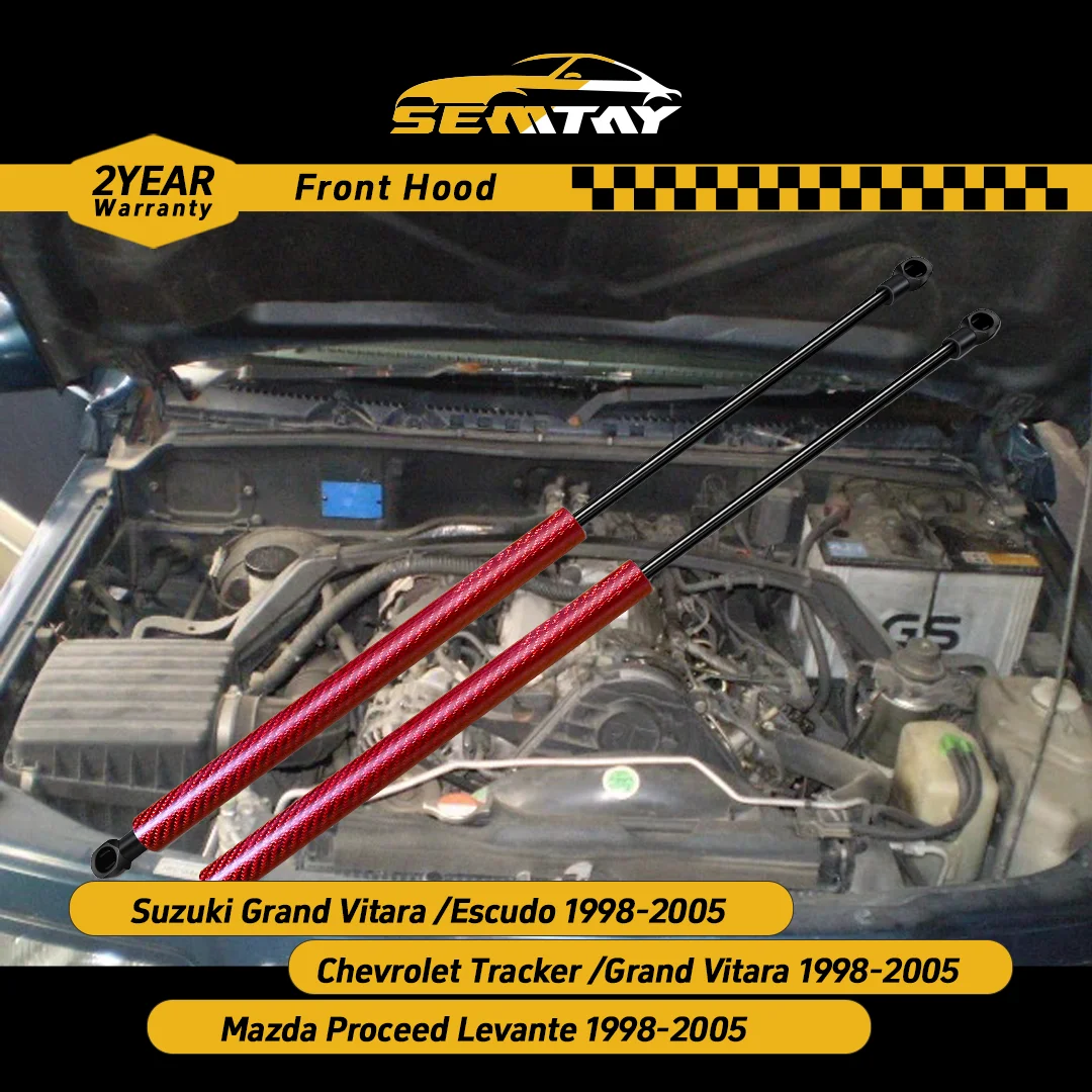 

Стойки капота SEMTAY, совместимые с Suzuki Grand Vitara/Escudo Chevrolet Tracker/Grand Vitara 1998-2005, поддержка подъема капота
