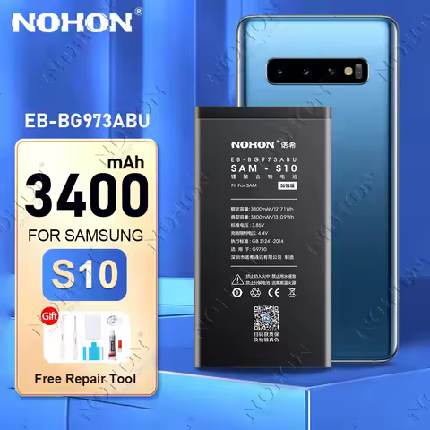 NOHON Battery for Samsung Galaxy S10 4G S20 5G S21 Ultra S9 S8 Plus S7 S6 Edge S8+ S9+ S10+ S20+ S21+ Mobile Phone Batteries