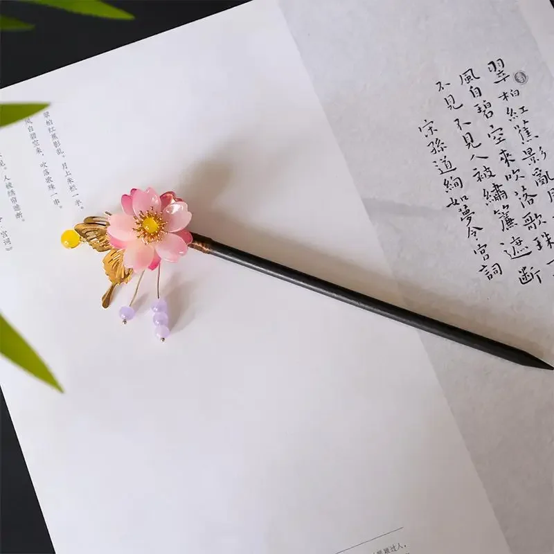 أنيمي كاميساما قبلة موموزونو نانامي الوردي كانزاشي دبوس الشعر تأثيري اليدوية لكيمونو هالوين عيد الميلاد حفلة عصا الشعر هدية