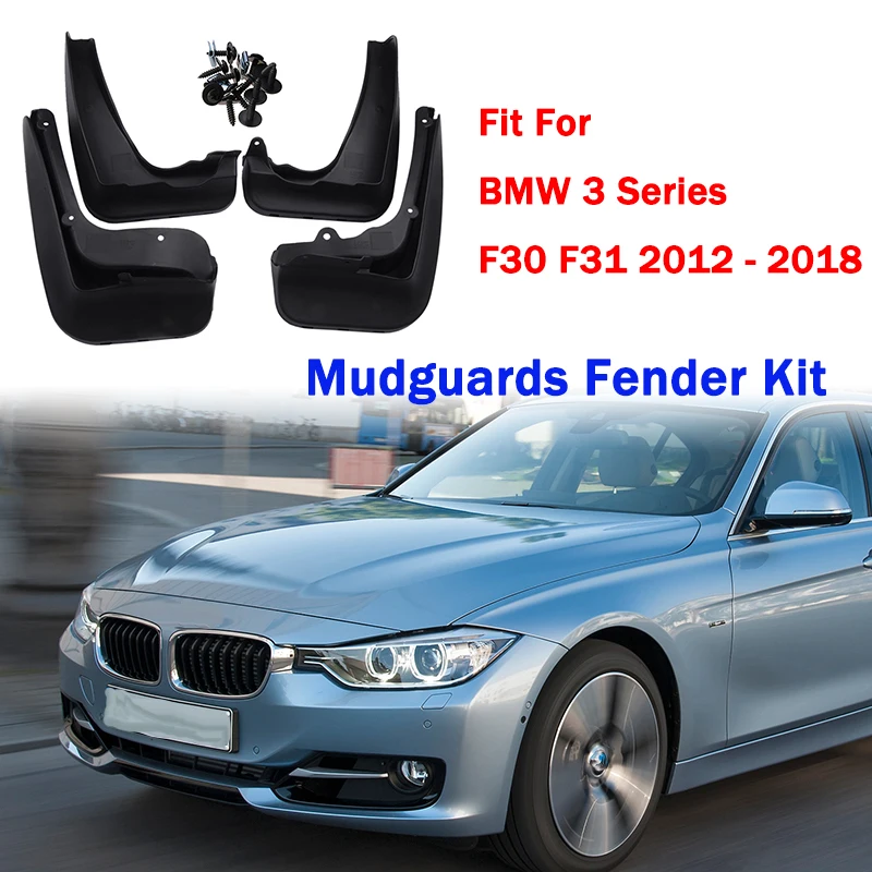 

Rhyming 4pcs Mudguards Fender Kit Wheel Mud Flaps Splash Guards Fit For BMW 3 Series F30 F31 2012-2018 Car Accessories