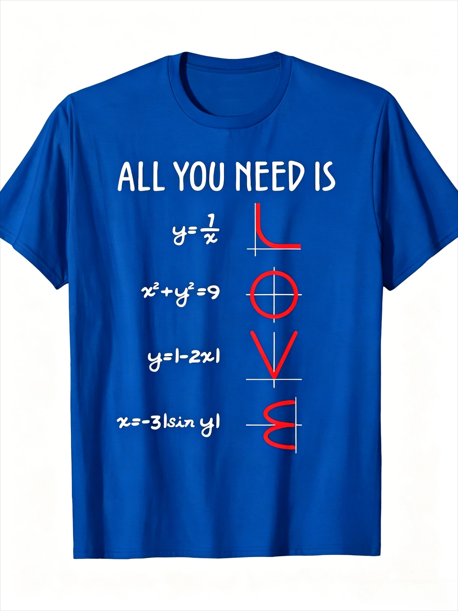 Lustiges T-Shirt mit Mathe-Gleichungsgrafik und Aufdruck „LOVE“ für Männer und Frauen, schwarze Baumwolle, Nerd, Wissenschaft, Lehrer, Student, Grafik, kurzärmelig – Detail 5