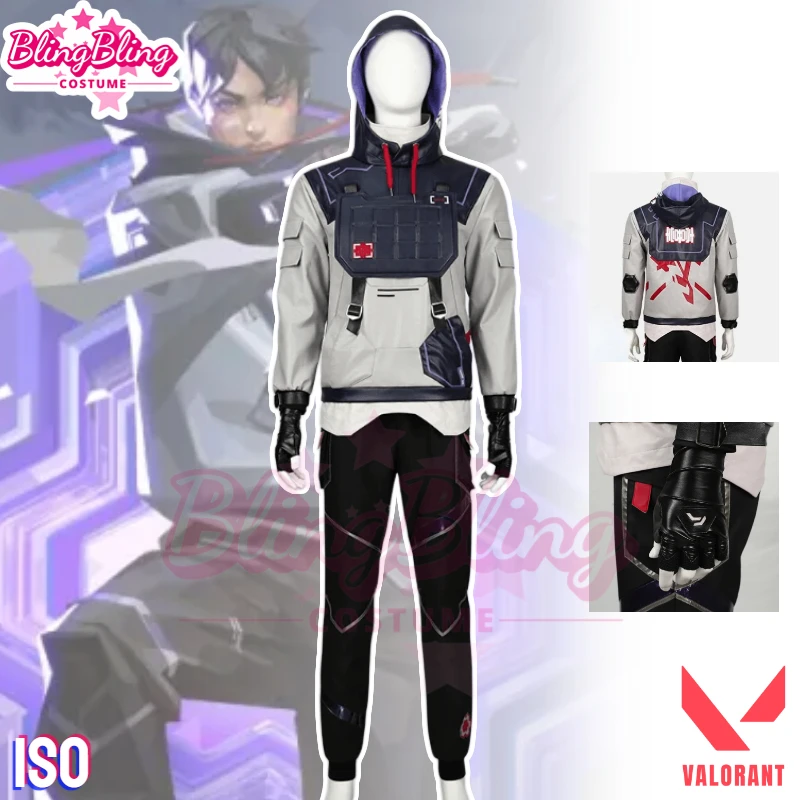 Valorant Iso Cosplay Game Valorant Iso Cosplay The Dead Lilac Li Zhaoyu Cos The Dead Lilac Halloween Christmas Carnival Suit