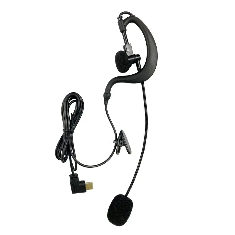 EJEAS V6C V4C Referee Earhook Headphone Type-C Jack Intercom Headset Football Referee Accessory Microphone Earphone image 3