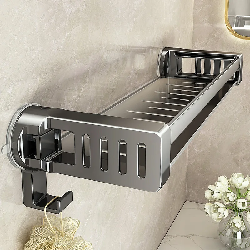Suction Cup Rack, Bathroom, Bathroom Storage Basket, No Punching, Toilet, Hand Wash Washstand WallHanging WallStorage Rack