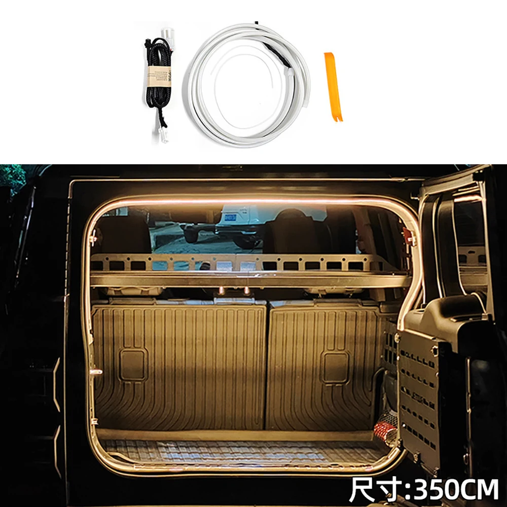 Car Trunk Ambient Light Strip Fit For Chery Jetour Traveller T2 2023 2024 LED Car Interior Decorative Light Accessories