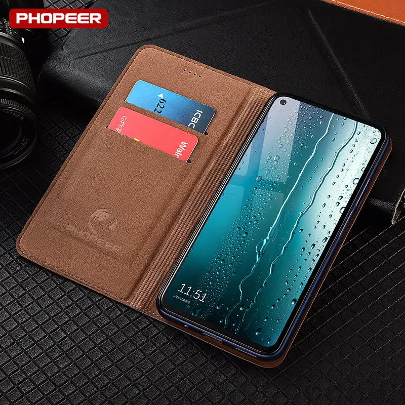 Luxury Nature Genuine Leather Case For OPPO A58 A58X A56 A54s A15S A54 A56S A5S A5 A9 2020 Lizard Grain Phone Flip Cover Cases