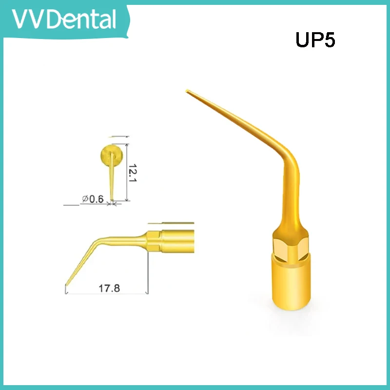 

VVDental Dental Surgery Perio Scaling Tip UP5 Fit Woodpecker/Mectron/NSK Root Planning Insert Tip