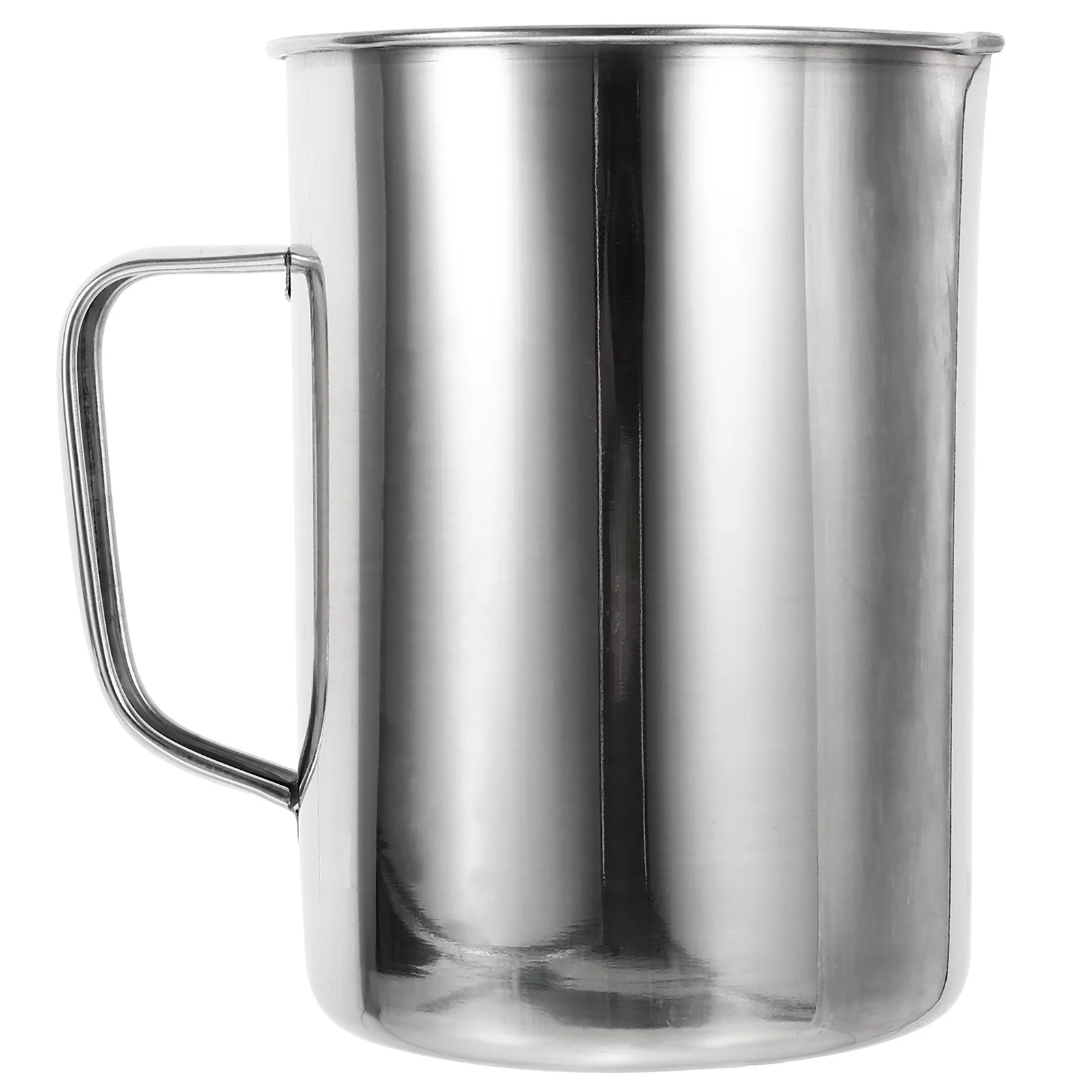 مختبر كوب من الفولاذ المقاوم للصدأ 1000 مللي مقاومة للاهتراء سطح أملس أداة قياس دقيقة للعلوم