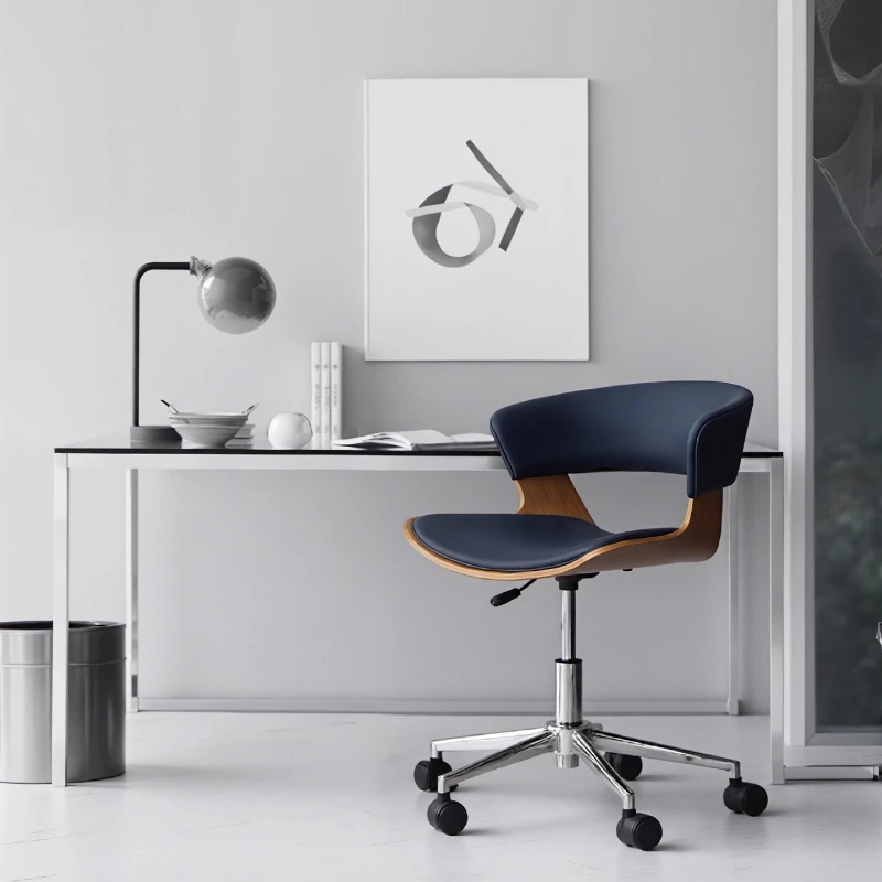 

Home Office Chair Study Office Seat Ergonomic Design Simple Modern Style Space Saving Durable Frame Sillas Escritorio Furniture