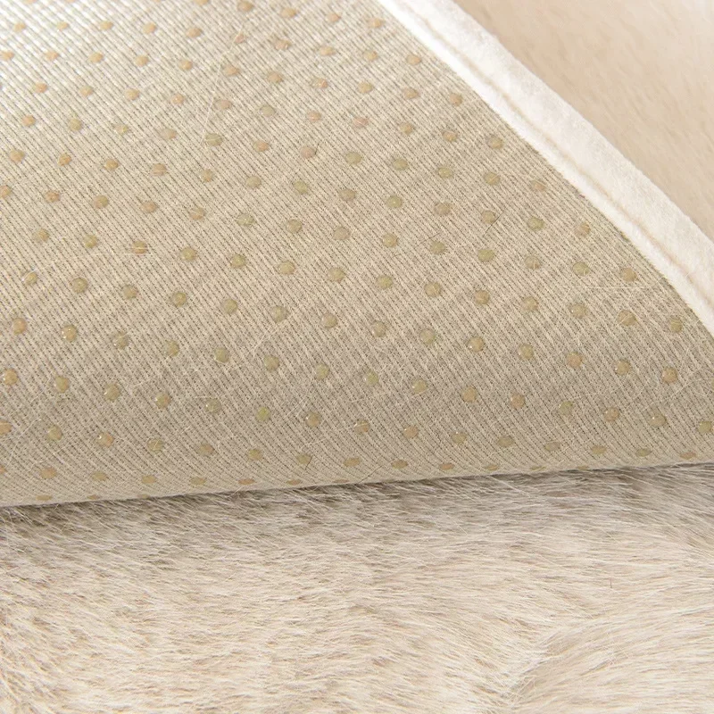 Rabbit Velvet Sofa Cover Three-Dimensional Thickened Warm Living Room Sofa Cushion Non-Slip Massage Plush Sofa Back Cushion