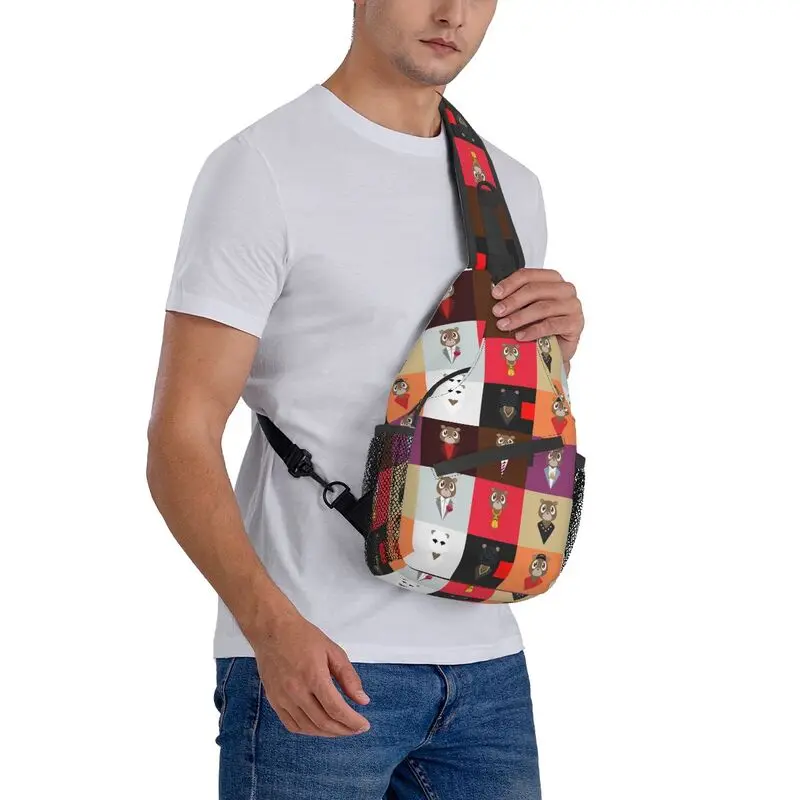 Cool Pop Art Kanye West Beer Crossbody Sling Rugzak Mannen Schouder Borst Tassen Voor Reizen Fietsen