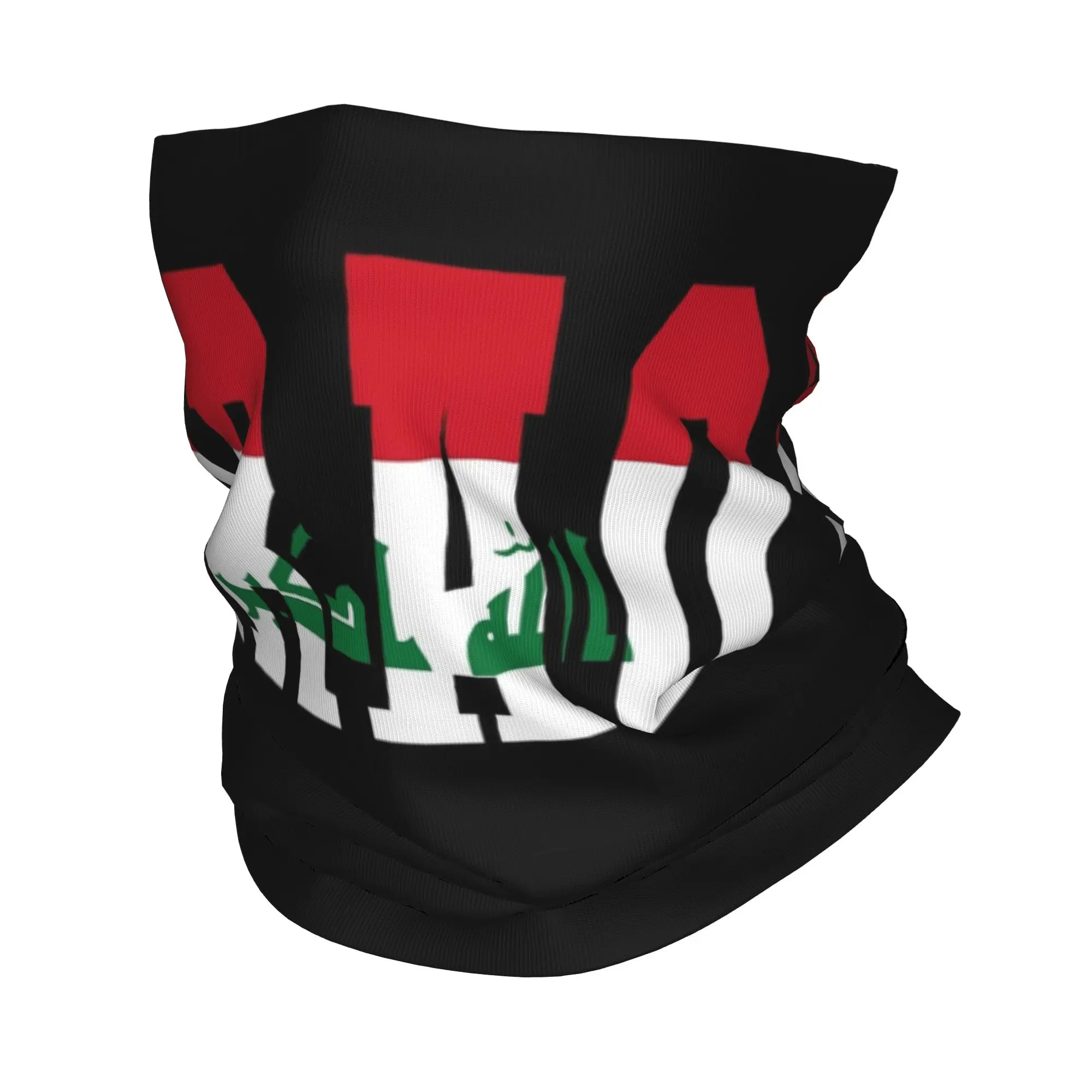 

Iraq Flag Magic Scarf Accessories Neck Cover Bandana Warm Running Headband for Men Women Breathable