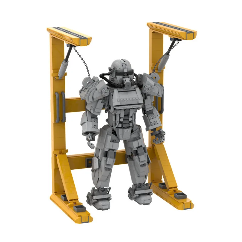

MOC Industrial Mecha Robot Building Blocks with Repair Frame Heavy Armor Suit DIY Bricks Model Toy for Adults Kids Display Gift