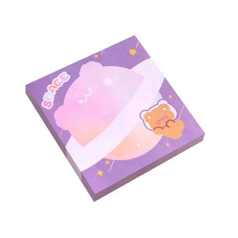 50 Sheets Cartoon Cute Rabbit Bear Sticky Notes Kawaii Stationery Memo Pad Note Paper for Student Office
