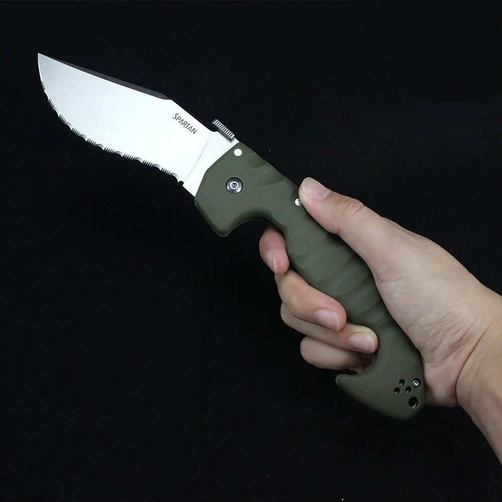 

Холодный складной тактический нож AUS10A Steel Spartan Многоцелевые боевые охотничьи ножи Военный карманный нож Ganzo EDC Ручной инструмент