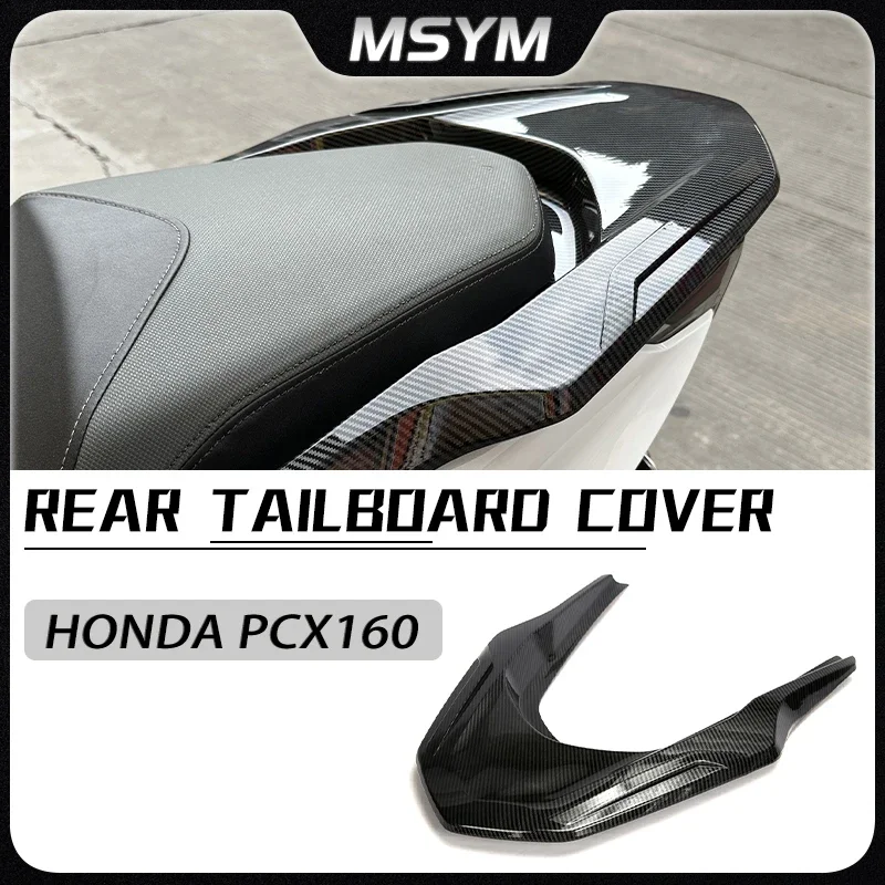 

Motorcycle Accessorie Carbon Fiber Rear Tail Seat Cover Luggage Rack Trim Guard For HONDA PCX160 Pcx160 PCX 160 2021 2022 2023