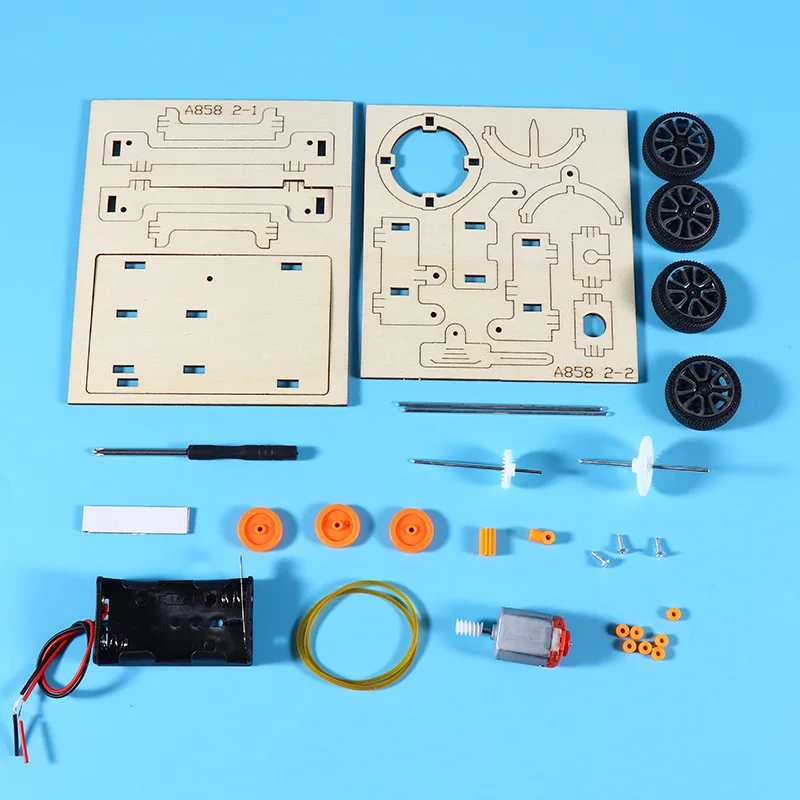 Landradar Auto Grund- und Sekundarschüler Wissenschaft und Technologie Kleine Produktion Montage Lehrmittel DIY kreativ