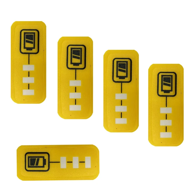 For DeWalt 14.4V 18V 20V Lithium Battery DCB200 LED Key Sticker Label Tag DCB140 DCB182 DCB206 DCB203 For XR Li-ion Battery