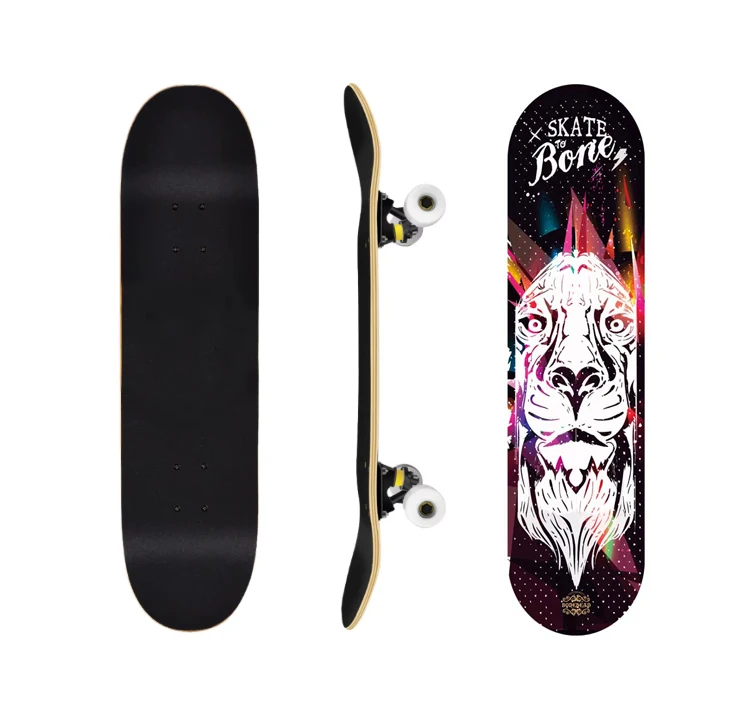 31.5*8.25 Inch 7 Story Maple Double Tailed Skateboard with Complete Wheels Can Be Customized