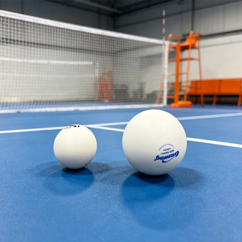 55mm Large-Size Table Tennis Balls High-Bounce New ABS Material Seamed Ping Pong Balls for Seniors' Entertainment and Training