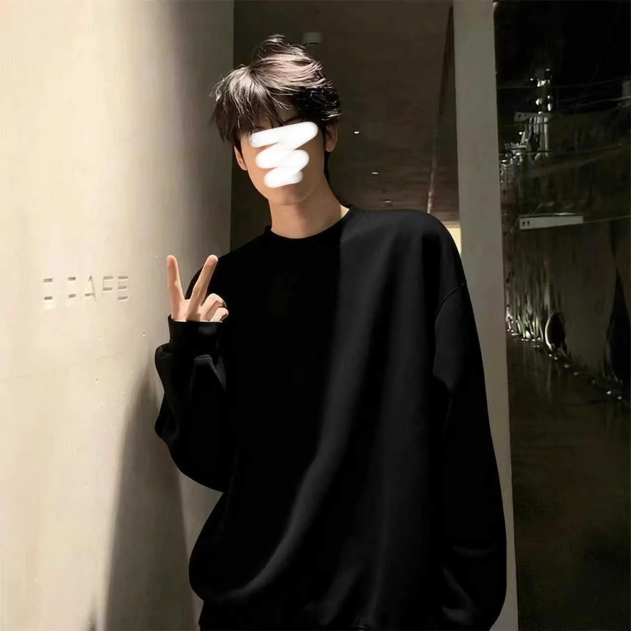 

Style Fleece Sweatshirt Men, Heavyweight Casual Versatile Half Turtleneck Base Layer Long Sleeve T-Shirt For