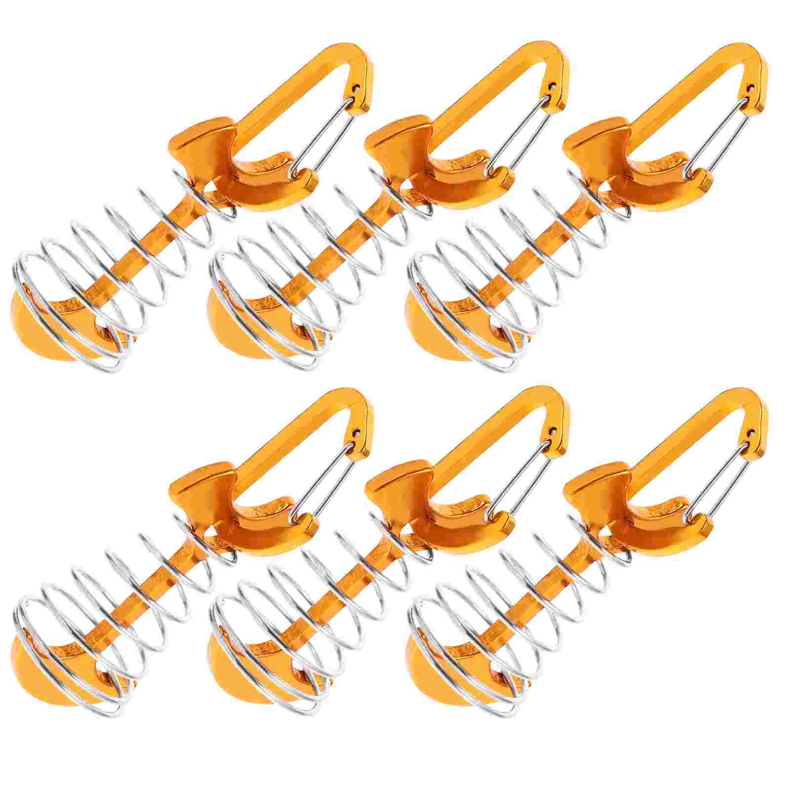 6 Sets Outdoor Sports Camping Fishbone Nails Aluminum Alloy Tent Canopy Ground () 6pcs Stakes Floor Anchor Bolt