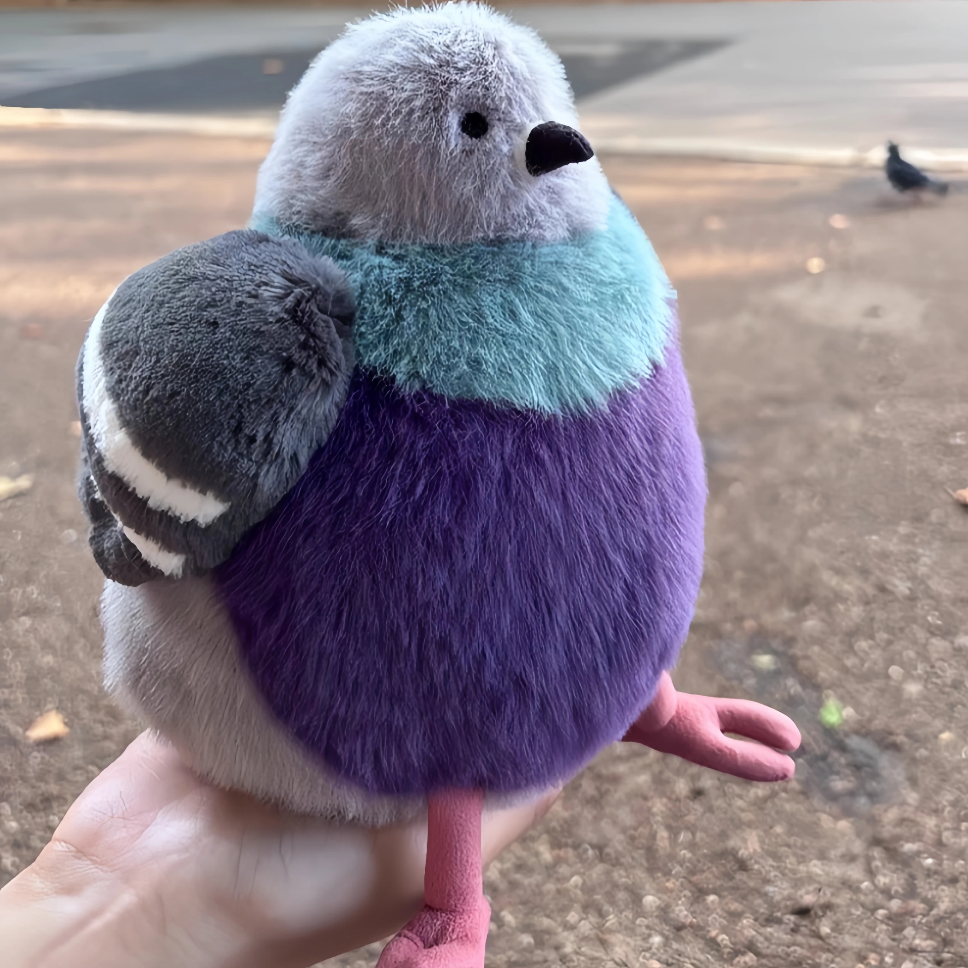 

Adorably Parrot Fat Pigeon Plush Doll Toy Gift Fluffy Simulation Bird Doll Pet Companion Toy Ornaments Xmas Birthday Girl Gift