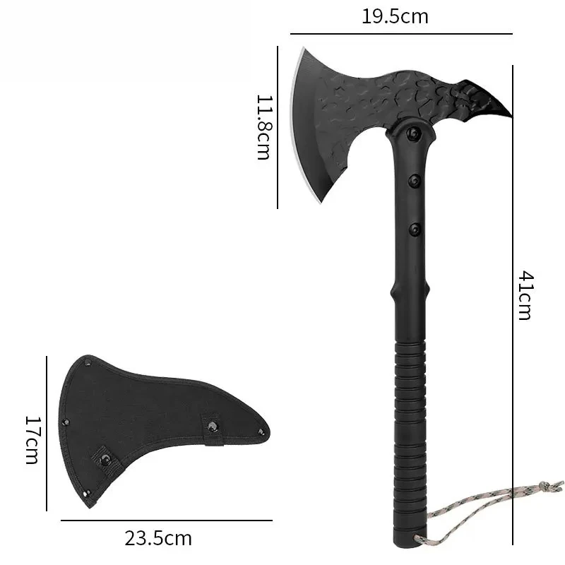 Multi Functional Self-defense Tactical Axe with Axe Cover Outdoor Portable Vehicle Mounted Fire Axe