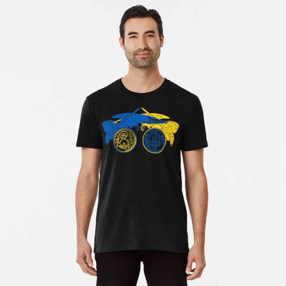 

St. Michael Ukraine Kiev Patron Saint T Shirt. New 100% Cotton Short Sleeve O-Neck Casual T-shirts Size S-3XL