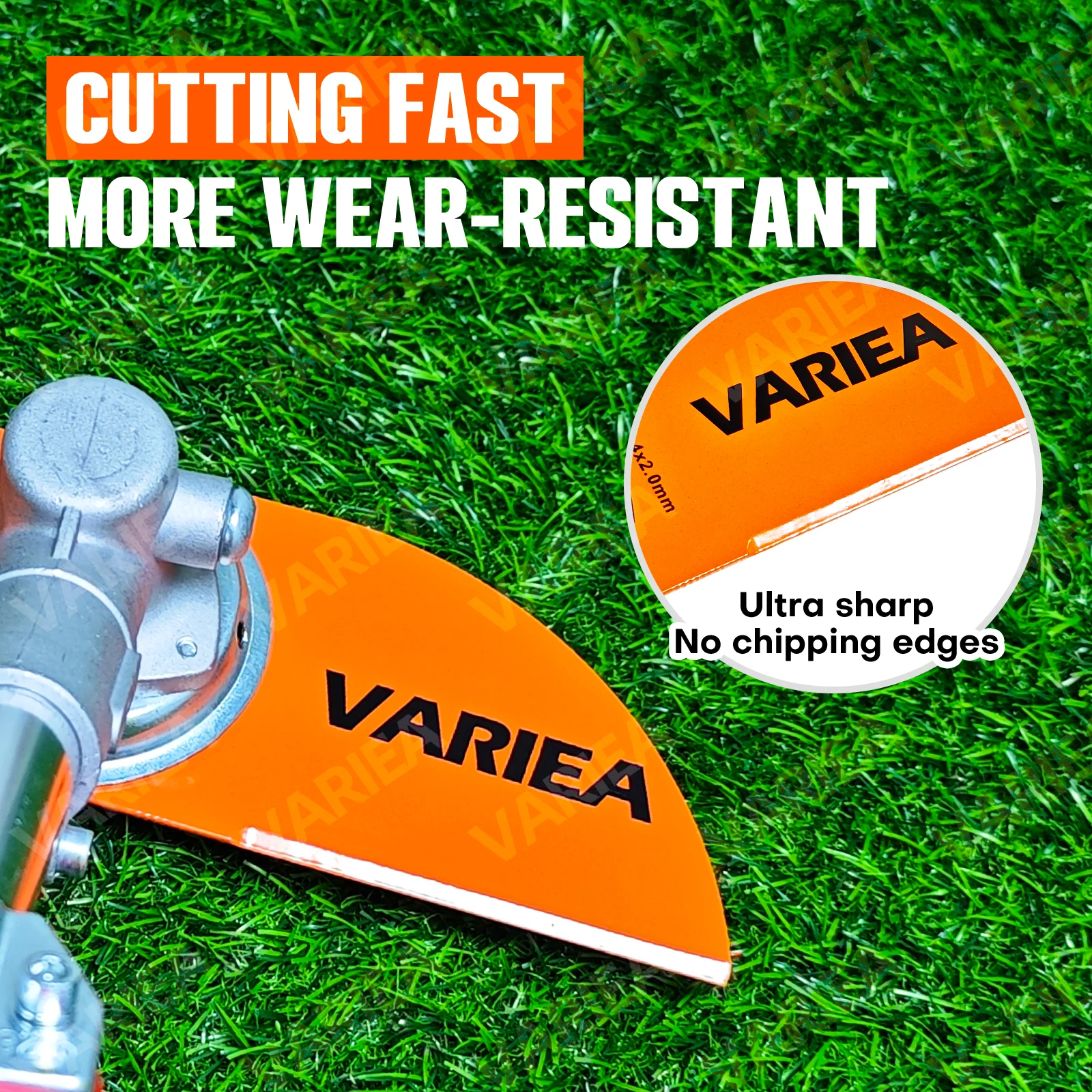 VARIEA-12 inch 2T Steel Brush Cutter, Trimmer, Weed Eater Sting Trimmer Blade Replacement Universal fit Bore 25.4mm Thicknen 2mm