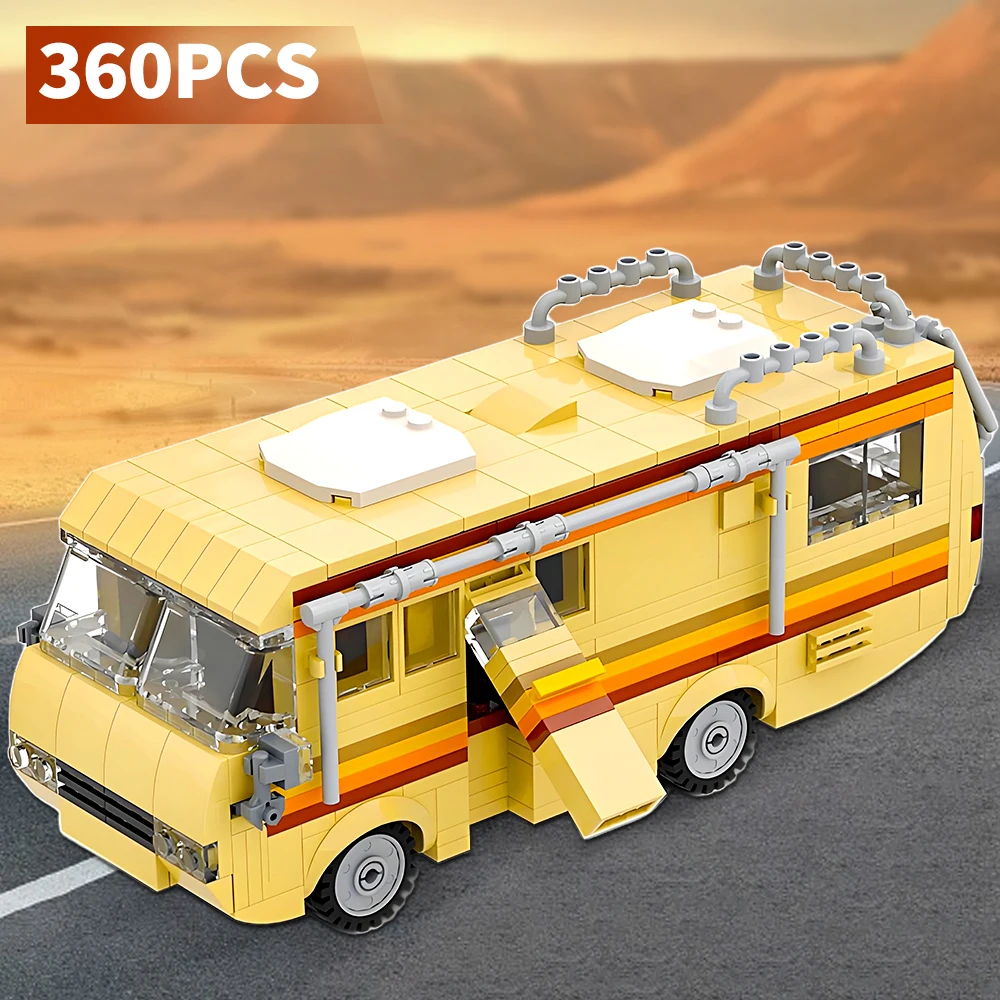 

MOC классический фильм «Во все тяжкие» кухонная лаборатория RV автомобиль строительные блоки комплект автобус автомобиль DIY образовательная модель фургон игрушки подарки
