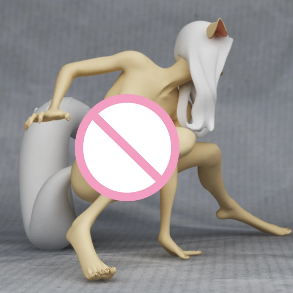 Kit de modelo de impresión 3d, muñeca Belle Fox Girl NSFW, Kit de modelo de figura de Anime, estatua de reducción en miniatura DIY, juguetes sin pintar, 1/24