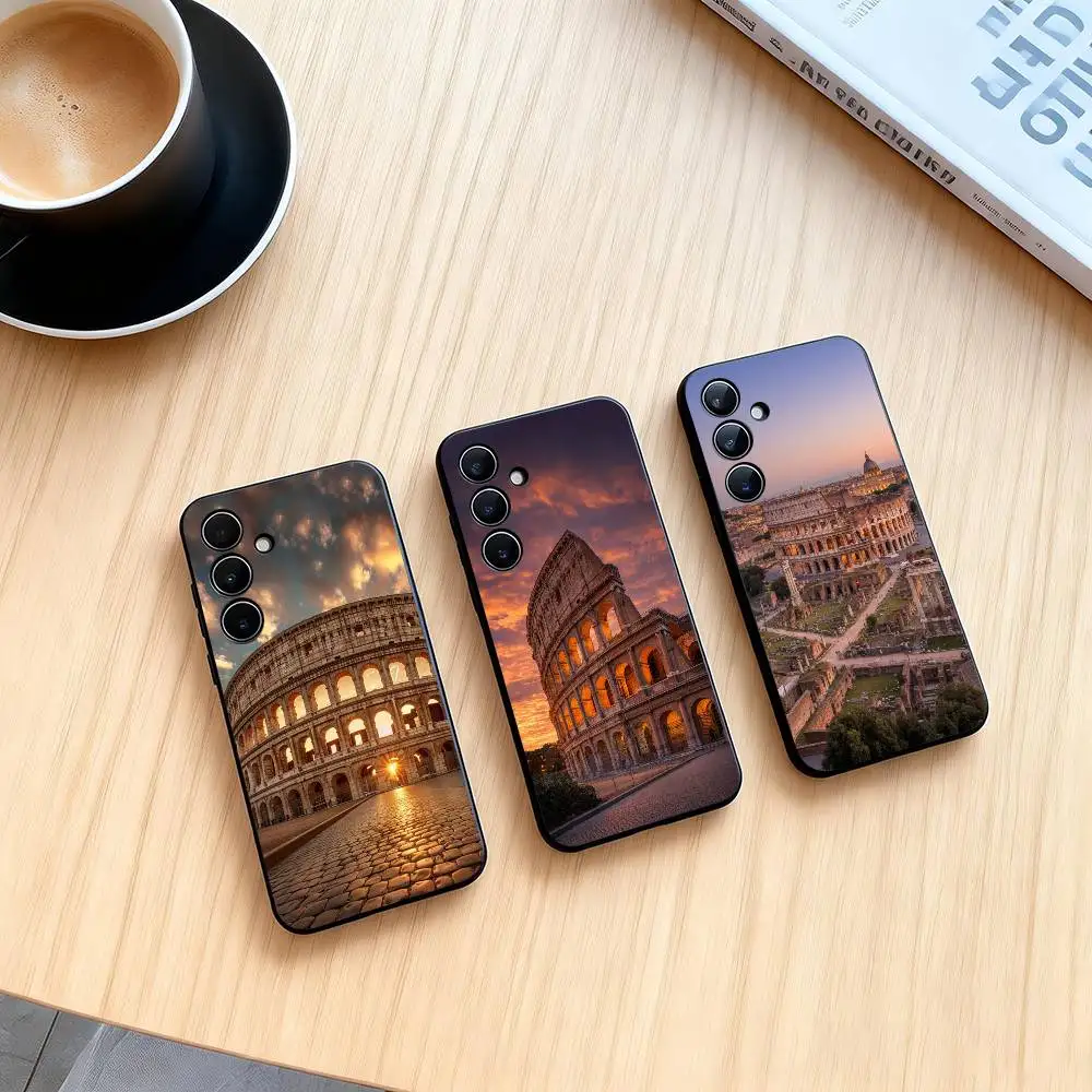 The Colosseum, Rome  Phone Case For Samsung Galaxy A73,A72,A71,A70,A53,A52,A51,Soft Silicone Black Cover