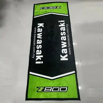 Garážová rohož Motocyklový koberec Závodní Cool Moto Display Kawasaki koberec pro motocykl Kawasaki Koberec Protiskluzový podlahový dekorační koberec 8 nejlepší prodej motocyklové koberce - №2