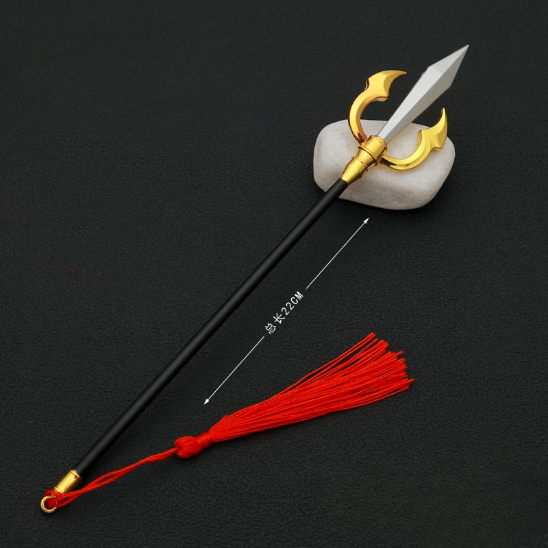 16cm Ryomen Sukuna Hiten Cursed Tools Keychain Anime Peripheral Jujutsu Kaisen All Metal Flying Heaven Spear Weapon Model Gifts