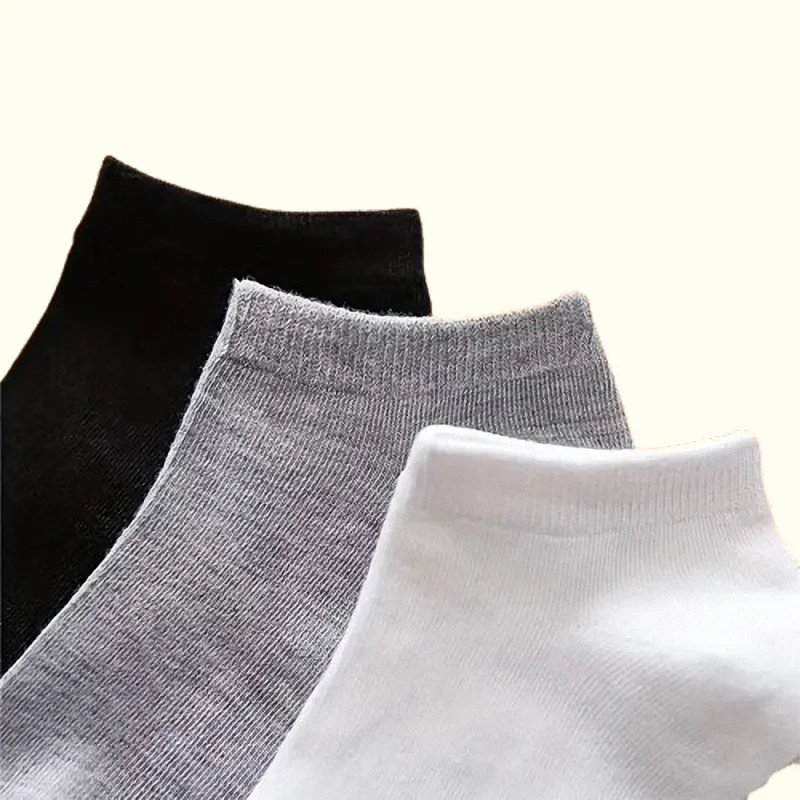 5/10/20 Pairs Thin Breathable Comfy Anti Odor Sweat-absorbing Low Cut Ankle Socks For Men Women Casual Plain Color Boat Socks