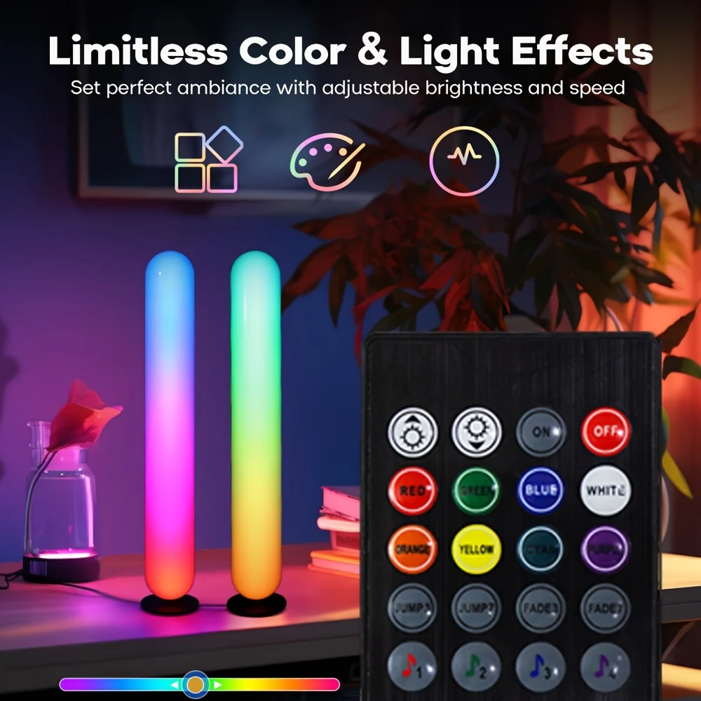 

Цветная атмосфера RGB, подключение Bluetooth, источник питания USB, рождественское украшение, рабочий стол, инфракрасный пульт дистанционного управления RGB