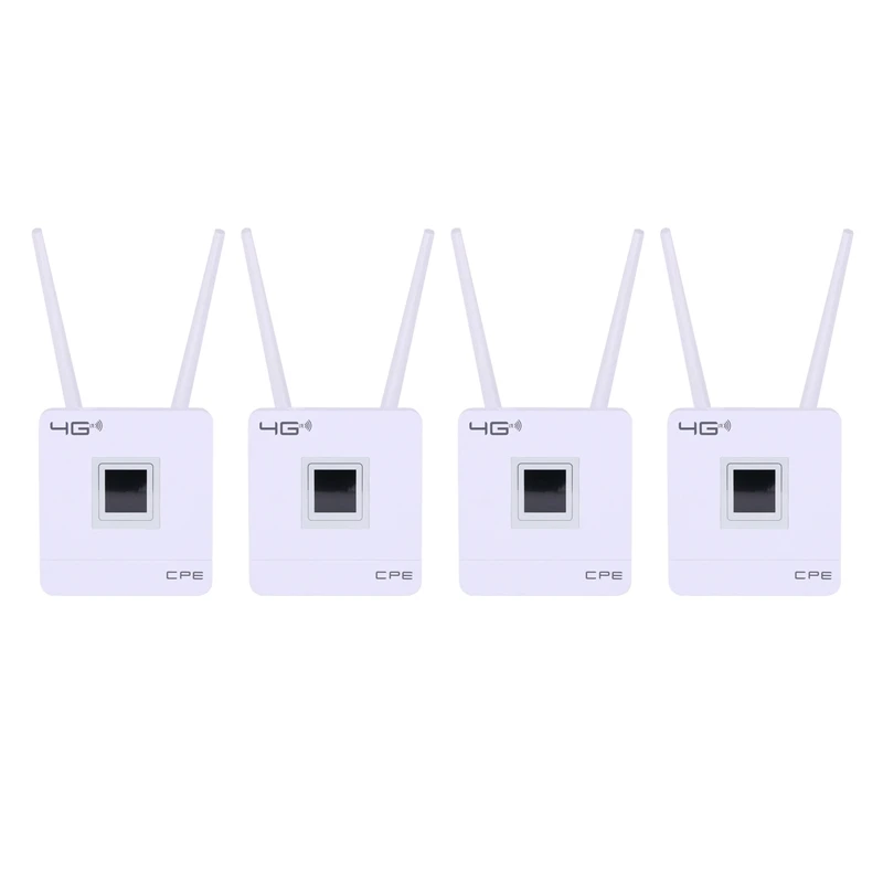 

4X 3G 4G LTE Wifi Router 150Mbps Portable Hotspot Unlocked Wireless CPE Router With Sim Card Slot WAN/LAN Port EU Plug