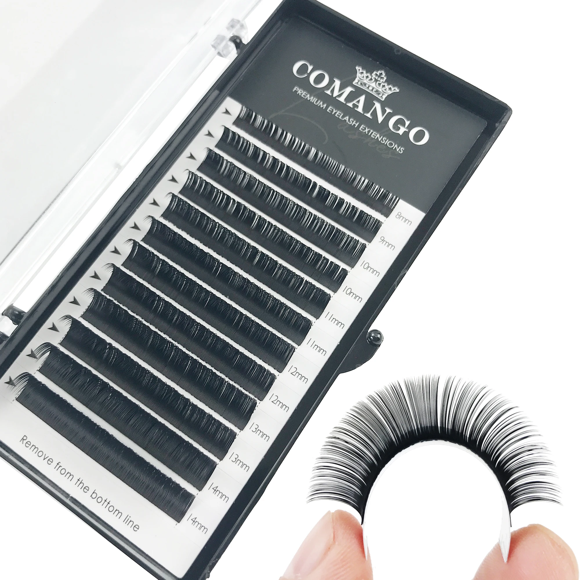 CoMango 0.05-0.15mm C/D/DD Curl Eyelash Extension Thin And Soft Material Volume Lash Individual Eyelashes Premium Fake Lashes