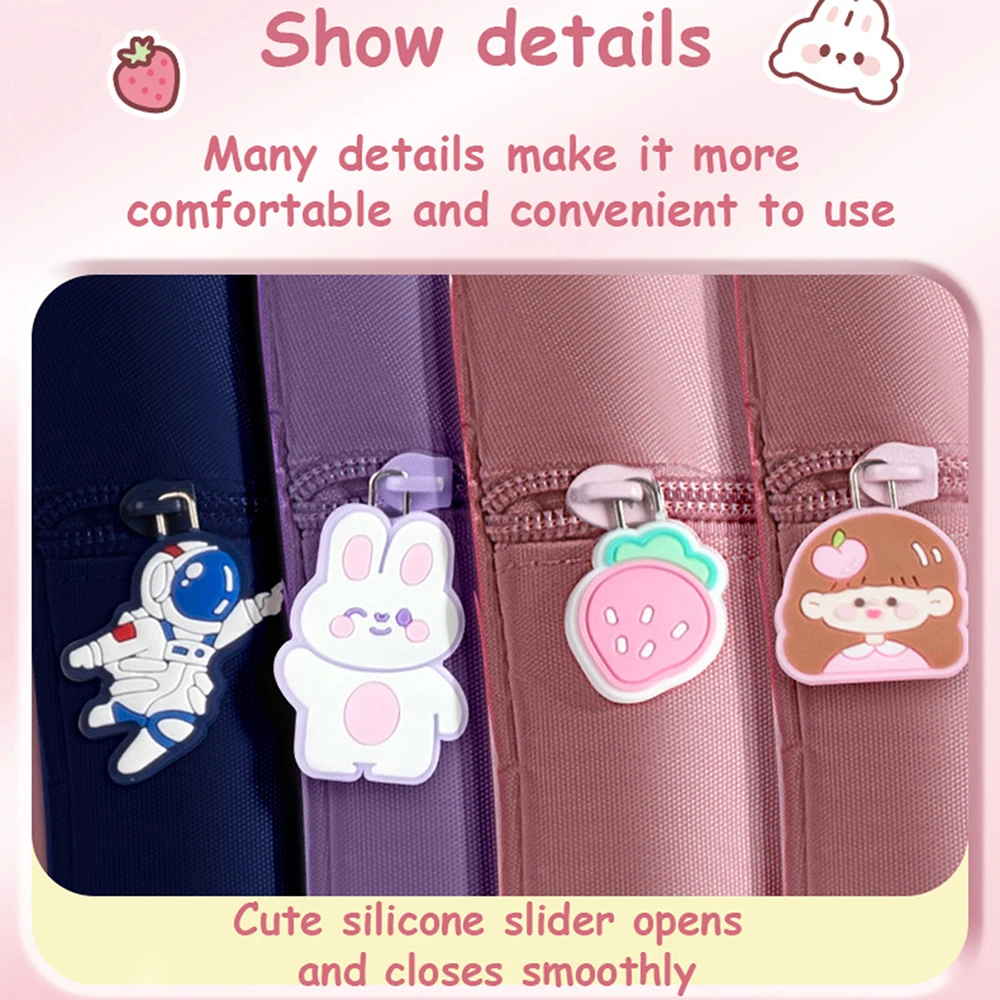 Kawaii Student Tutoring Bag A4 Children\'s Portable Book Bag Girls Boys Tutoring Class Canvas Extracurricular Storage Bag